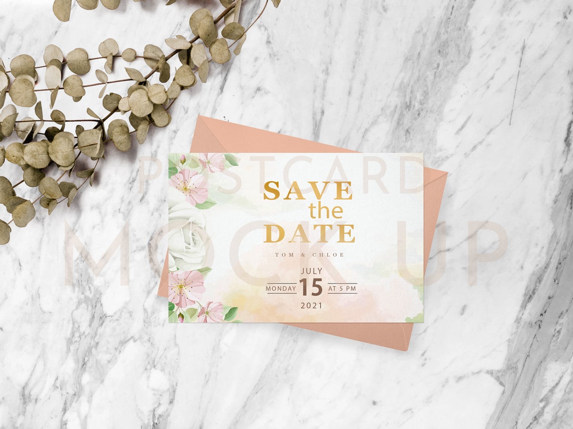 Download 5x7 4x6 Postcard Mock Up Minimal Card Mock Up Greeting | Etsy