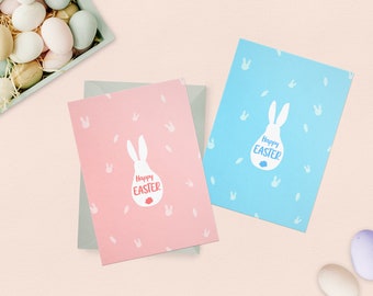 Printable Easter Day Card | Happy Easter Card | Easter Bunny Card | Rabbit Card | Easter Greeting Card | Bunny Greetings | Instant Download