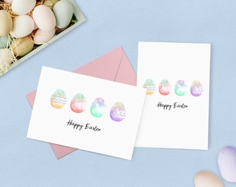 Printable Easter Day Card | Happy Easter Card | Easter Greeting Card | Easter Egg Print | Easter Day Egg | Easter Egg Card |Instant Download