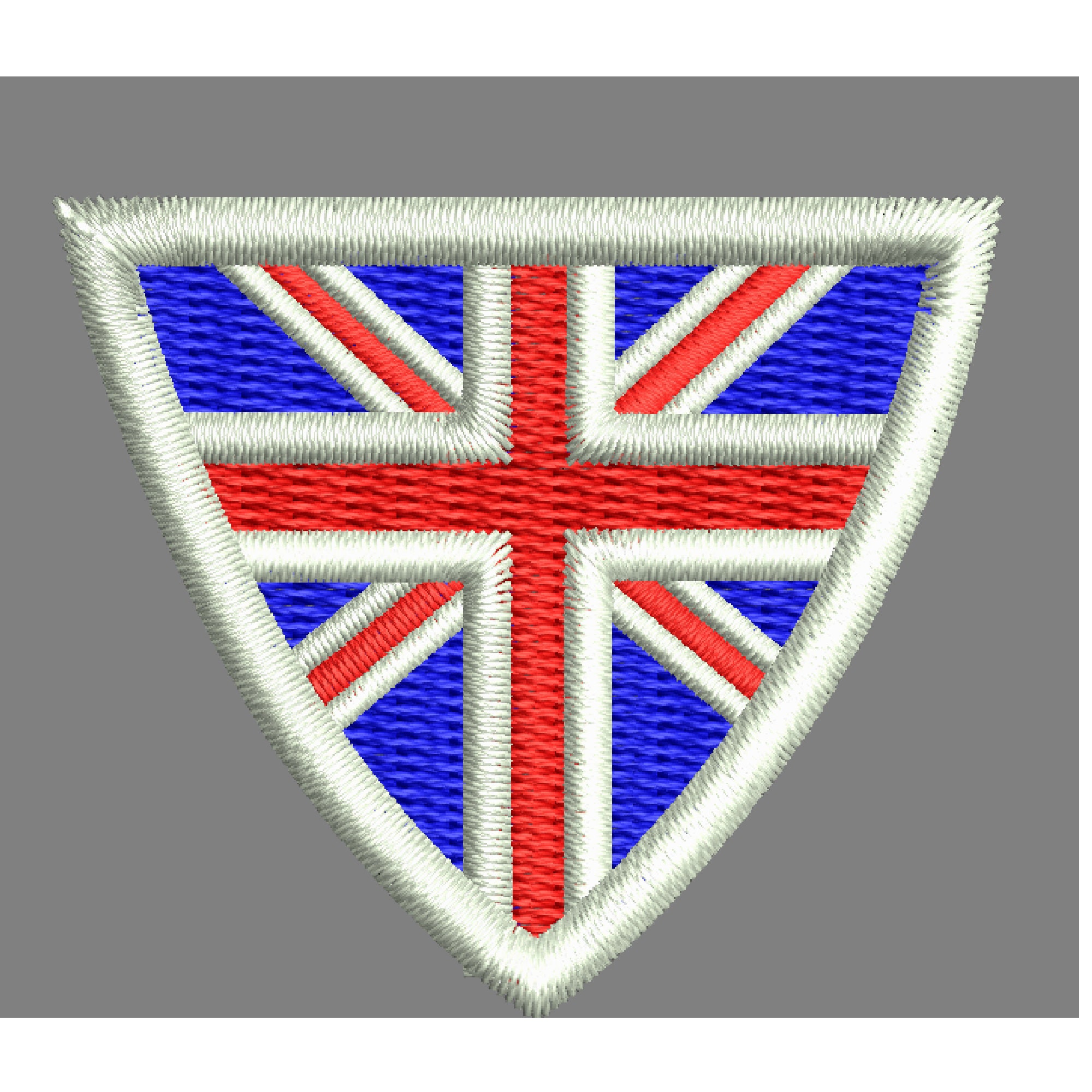 UK Flag Embroidery Sew On Shield machine embroidery British Etsy