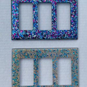 Triple Rocker Outlet Resin Switch Plate