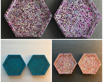 Porta-copos de resina holográfica