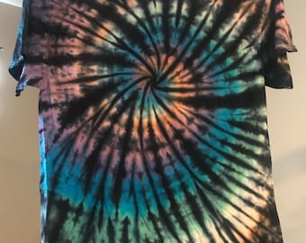 XL Rainbow Spiral Tie Dye T-Shirt