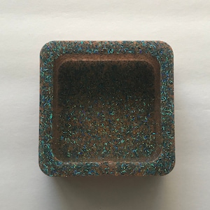 Orange & Blue Holographic Resin Ashtray