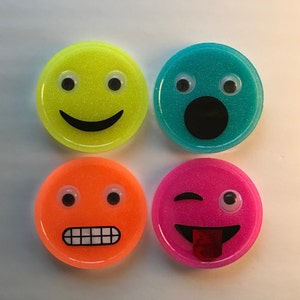 Emoji Coaster Set (with moving eyes!)