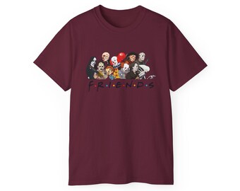 Camiseta gráfica de amigos aterradores
