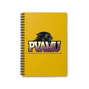 GOLD Panther Spiral Notebook - Ruled Line
