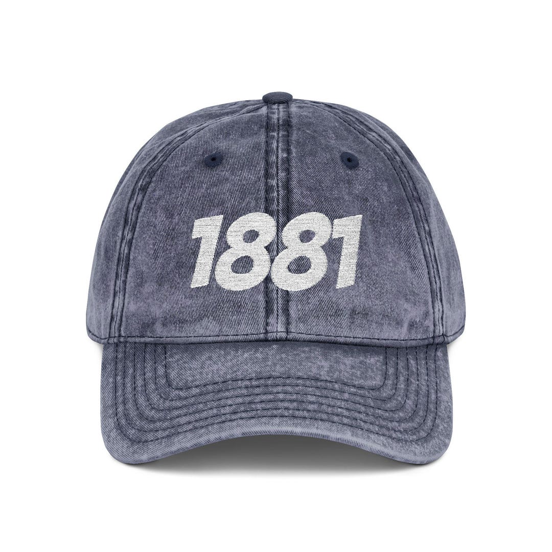 Vintage Embroidered 1881 Cap - Etsy