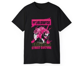 Camiseta gráfica con la cultura de Freedom Street