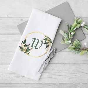 Personalized Tea Towel, Custom Tea Towel, Personalized Gift, Kitchen Decor, Hostess Gift, Flour Sack Tea Towel, Housewarming Gift Idea