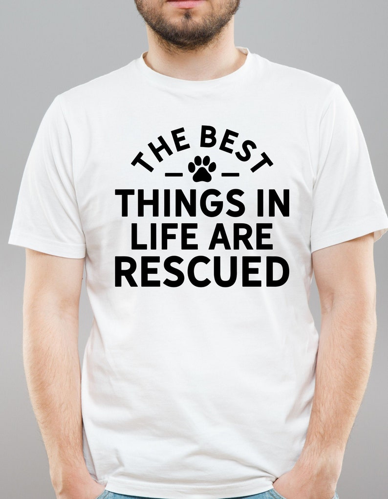 Dog Rescuer Shirt Animal Rescue Shirt Animal Adoption Tee Etsy
