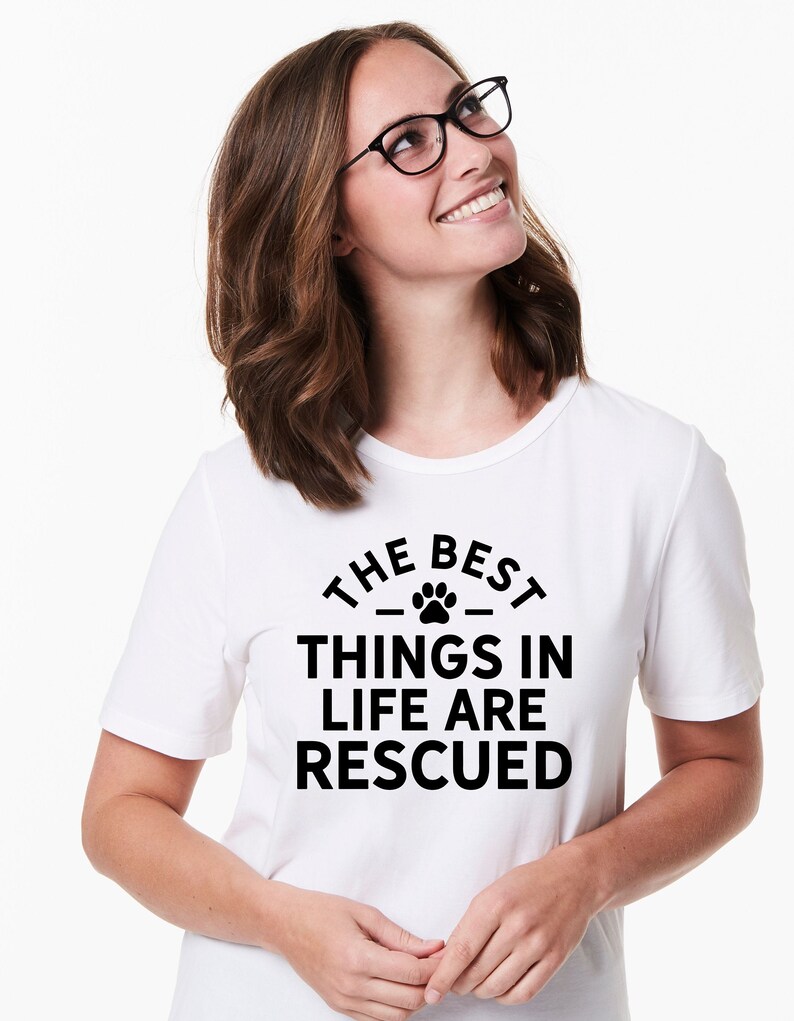 Dog Rescuer Shirt Animal Rescue Shirt Animal Adoption Tee Etsy