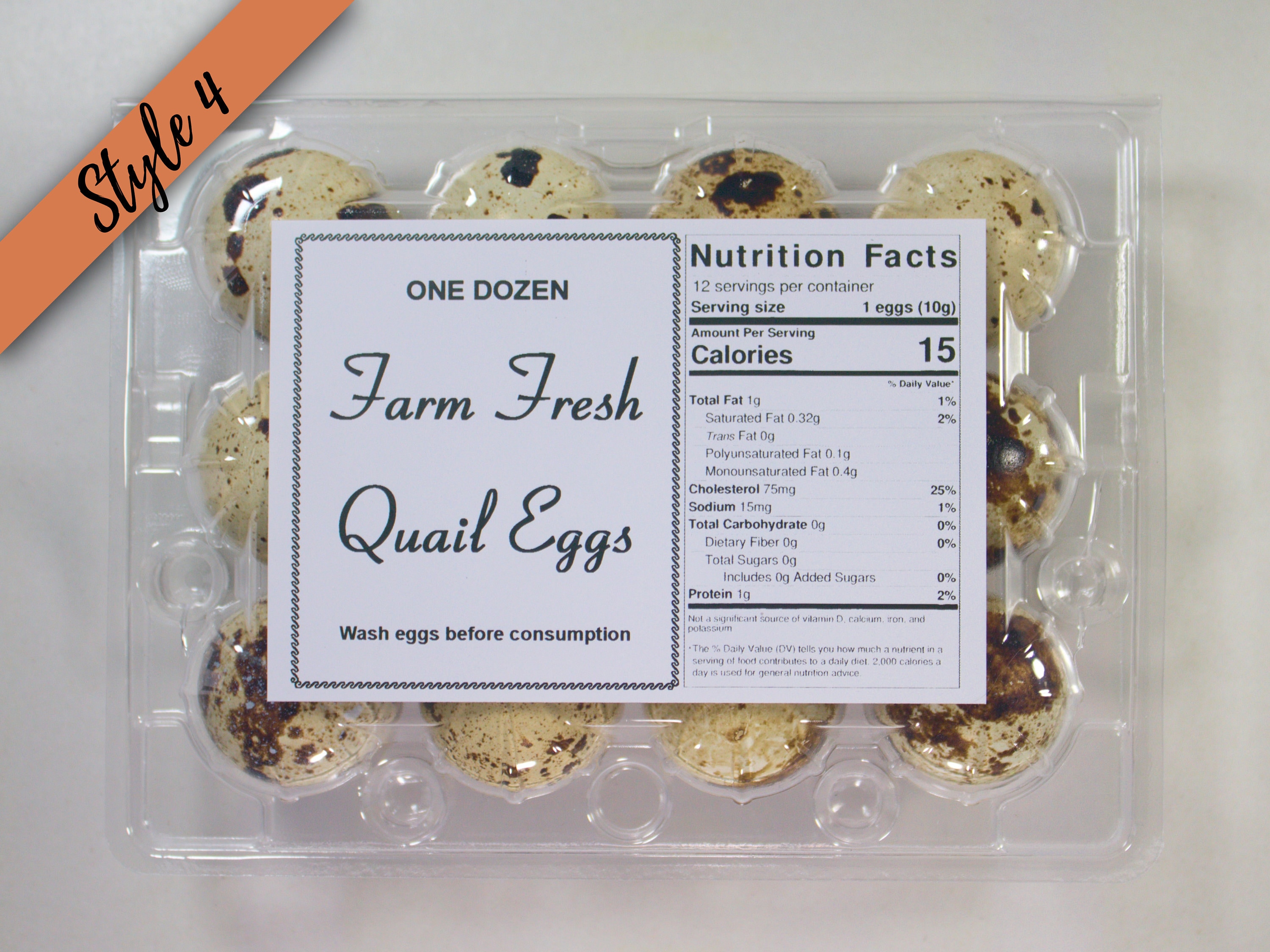 Customizable Quail Egg Carton Labels With Adhesive Backing Etsy