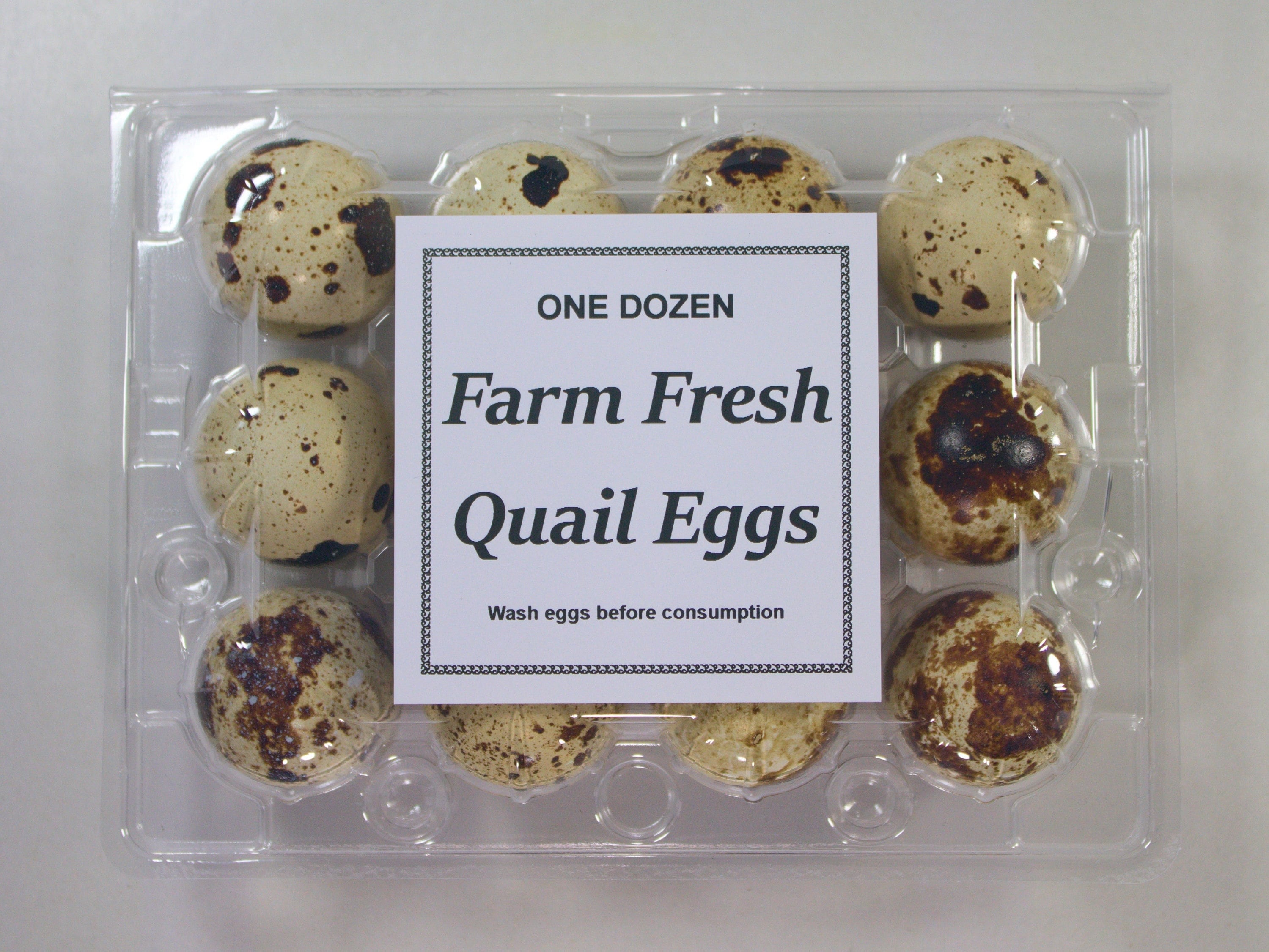 Custom Square Quail Egg Carton Label With Adhesive Backing Etsy
