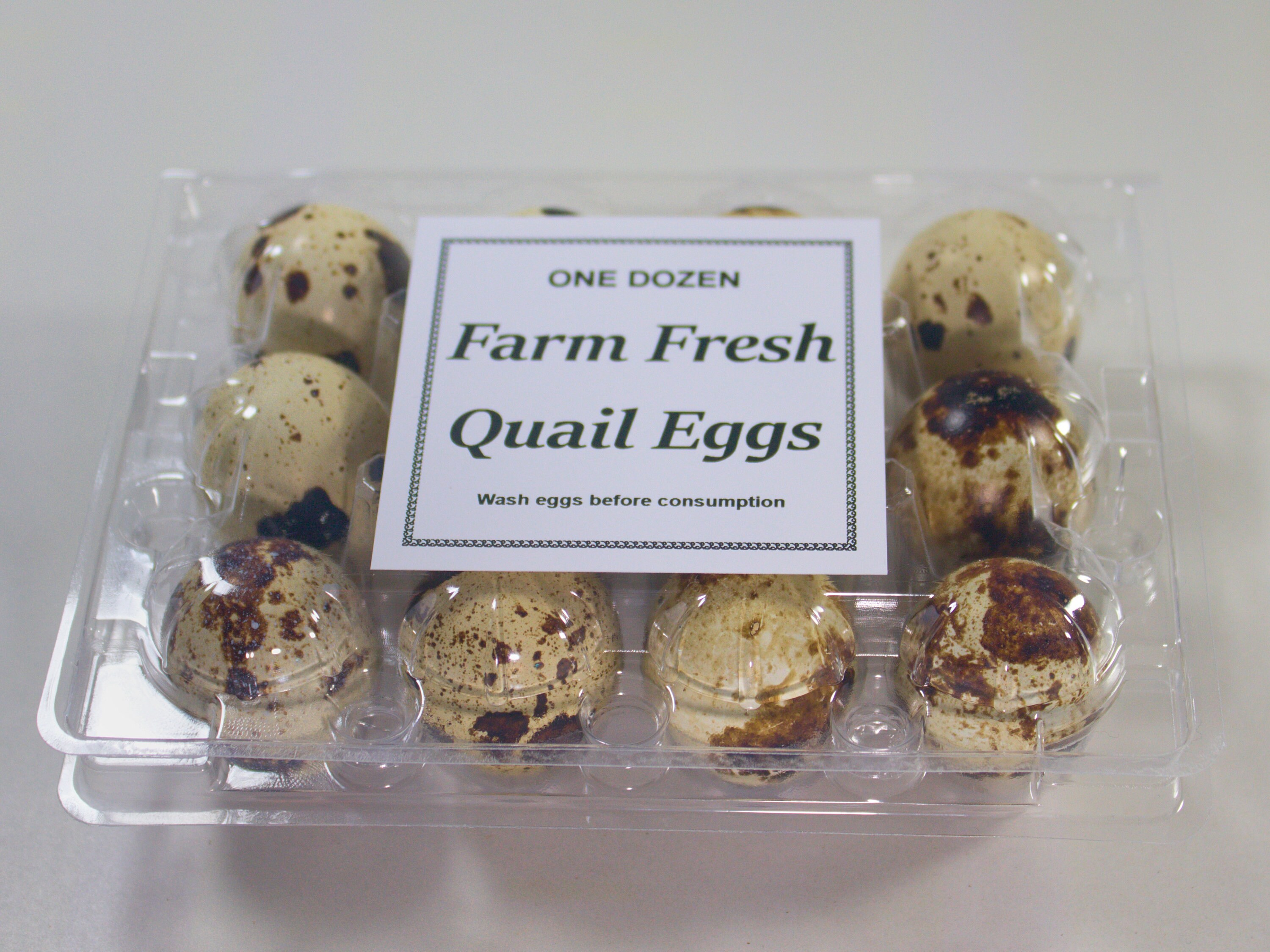 Custom Square Quail Egg Carton Label With Adhesive Backing Etsy