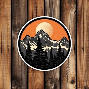 Rocky Mountain National Park Waterproof Sticker Artistic Style Travel Sticker Nature Aesthetic Decal for Laptop or Water Bottle