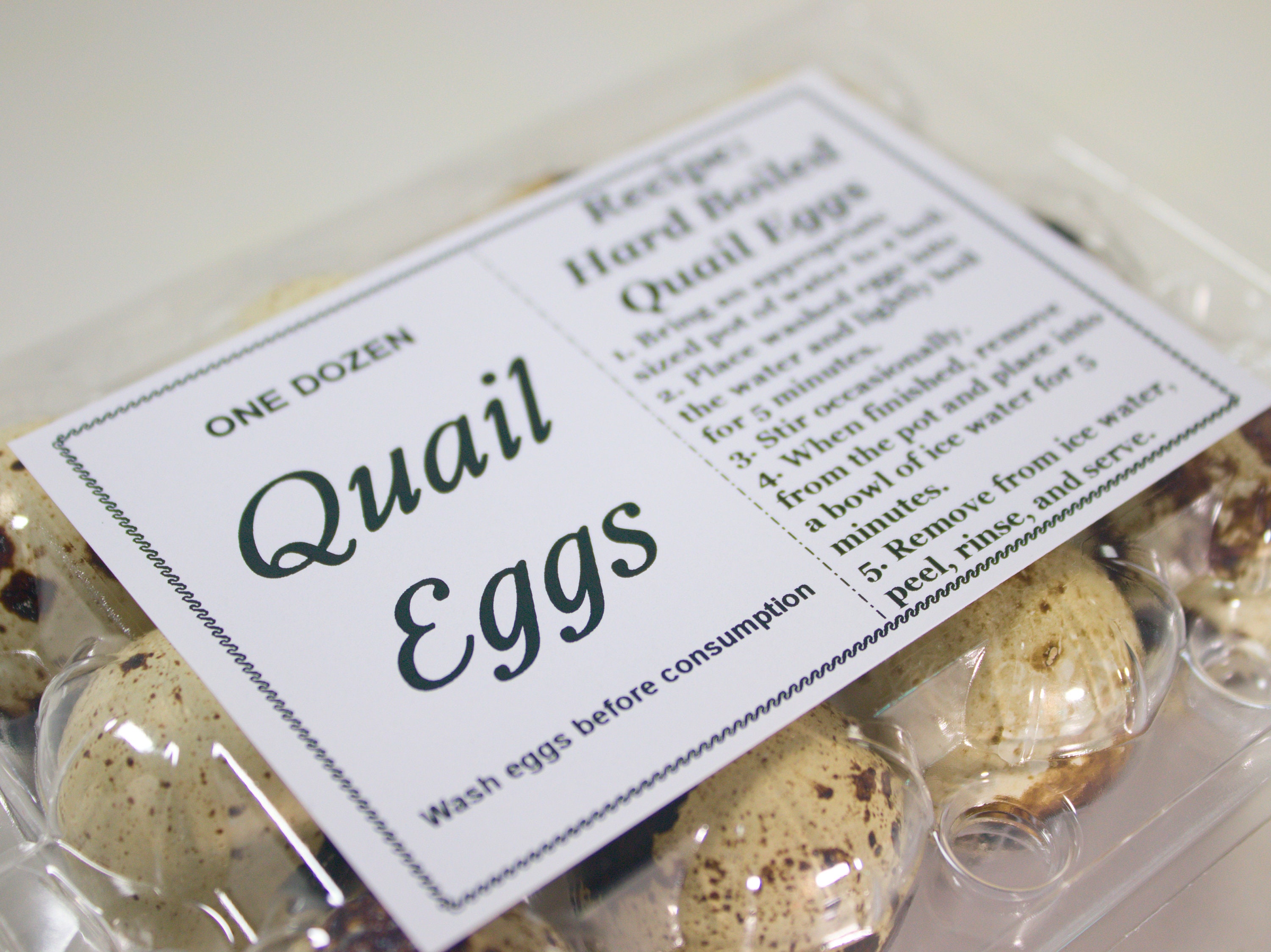 Customizable Quail Egg Carton Labels With Adhesive Backing Etsy