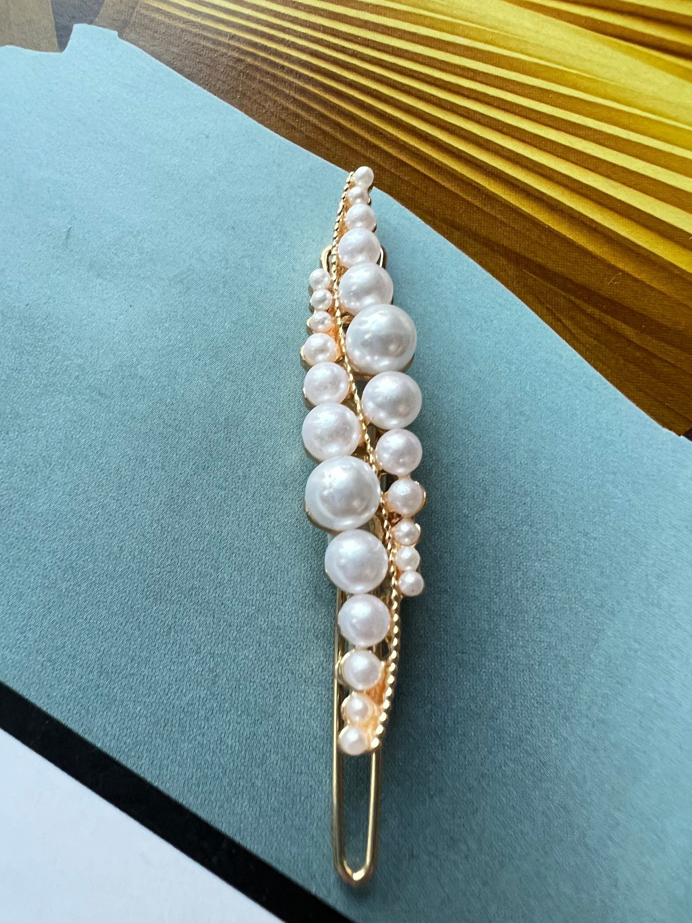 Gold Hair Barrette, Leaf Hair Clips, Beaded Hair Clasp, Minimalist Gold Hair Pin, Barette Cheveux - Etsy Gold Hair Barrette, Leaf Hair Clips, Beaded Hair Clasp, Minimalist Gold Hair Pin, Barette Cheveux - Etsy