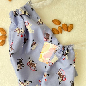 Pochettes à cordon réutilisables polyvalentes | Sacs écologiques pour cartes-cadeaux | Pochettes pour ustensiles, pochettes pour achats groupés