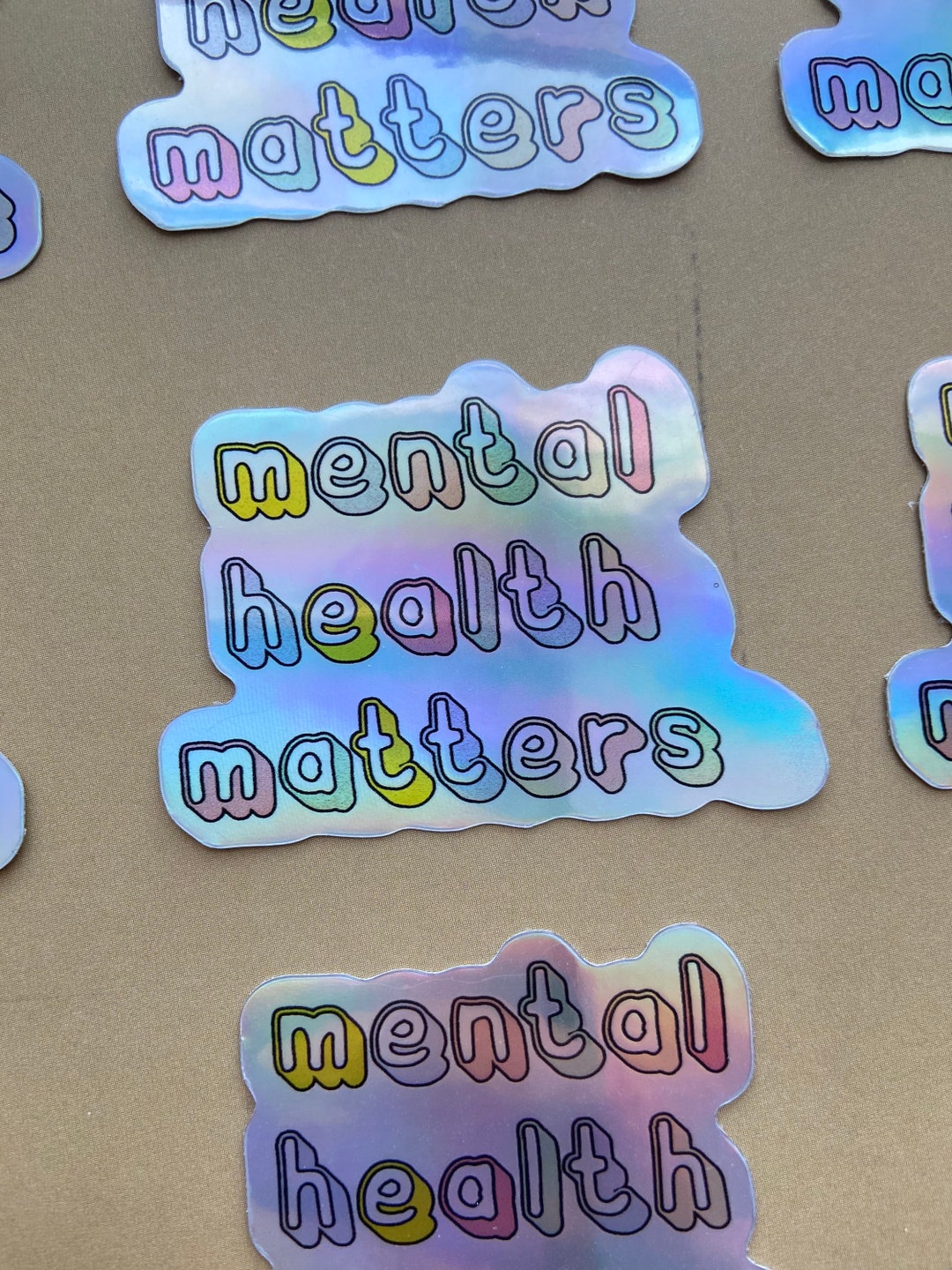 Mental Health Matters Sticker: Holographic Vinyl, Self Care - Etsy