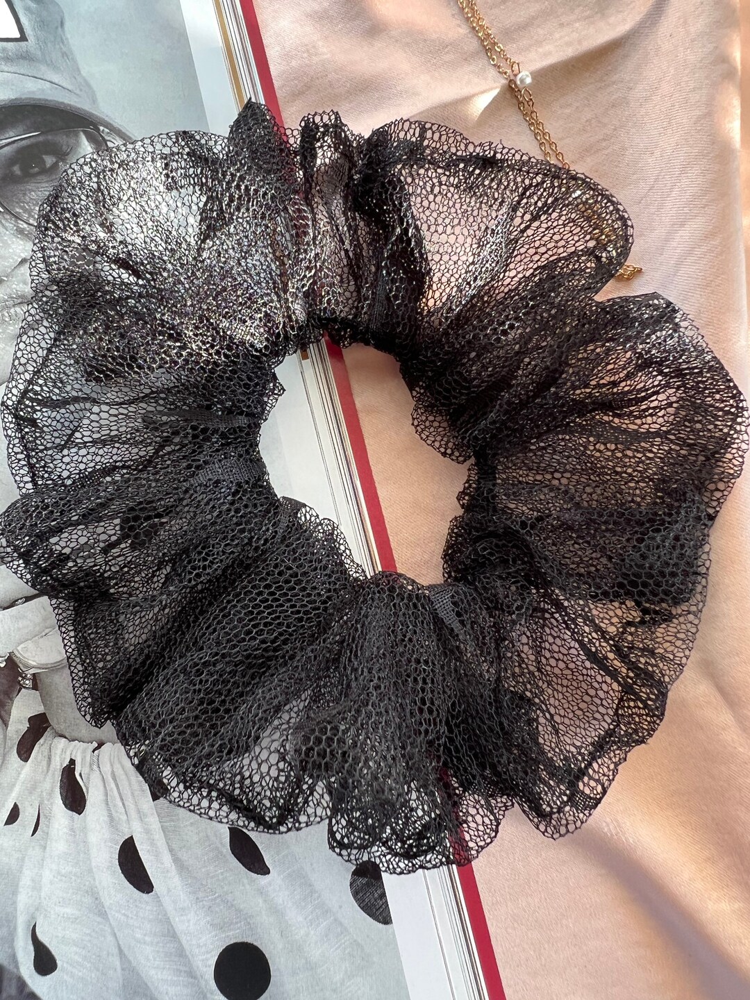 Qchomee Voile De Mariée Noir Dentelle Tulle 2 Couches - Accessoire Cosplay Halloween Vintage