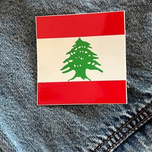 Lebanese flag vinyl sticker, Palestine flag vinyl sticker, Waterproof vinyl stickers, Yemeni flag vinyl sticker, Syria sticker Laptop  decal
