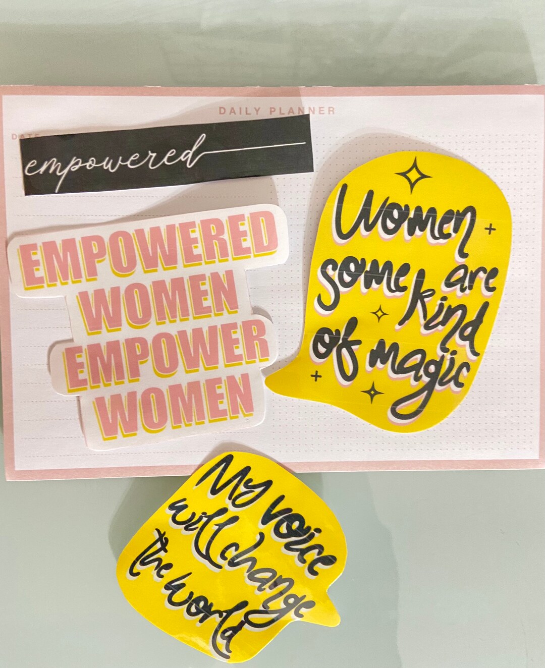 Empowered Women Sticker Set: Feminist Vinyl Decals - Etsy