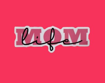 Mom Life Sticker: Wasserflasche, Laptop Aufkleber, Wasserflasche
