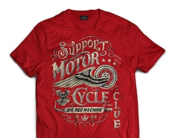 NEU Hells Angels Support 81 Big Red Machine T-Shirt WORLD - Foto 11
