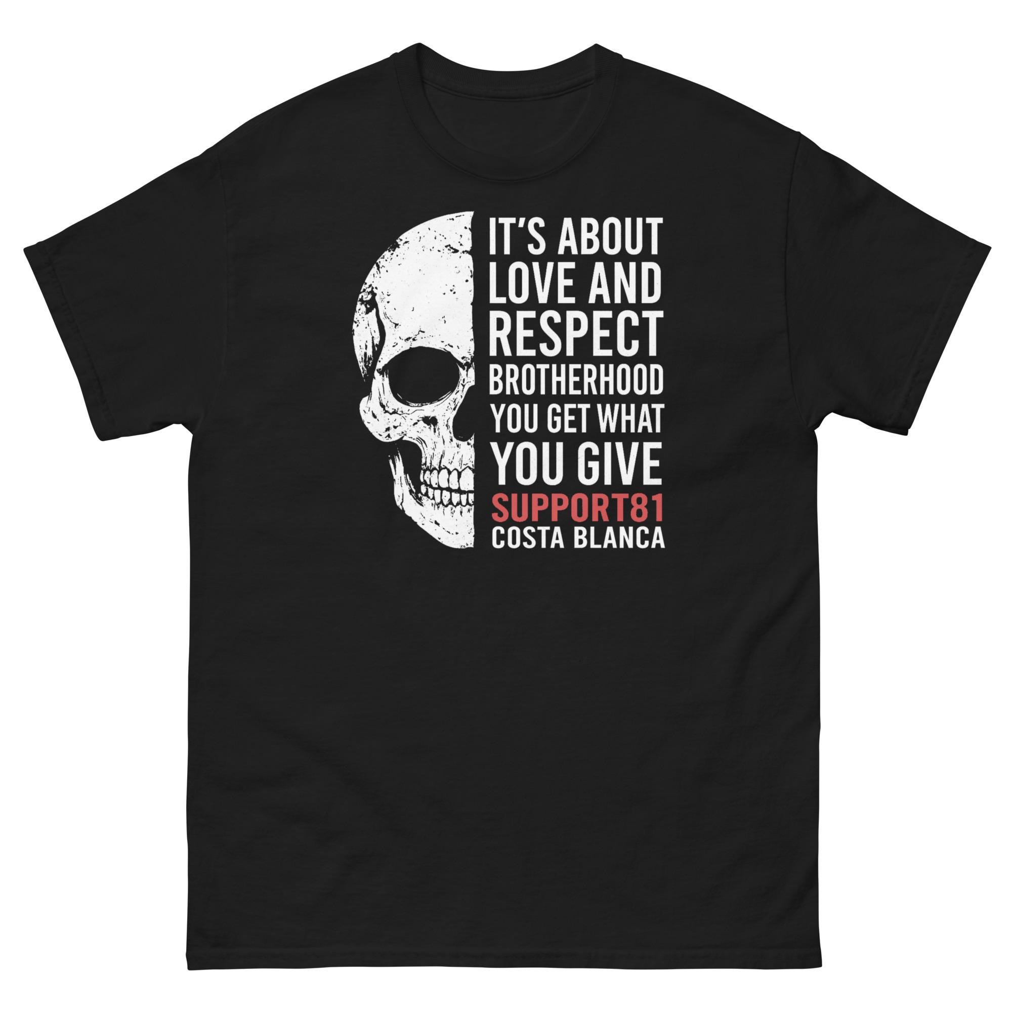 Hells Angels Scull Respect Black T-shirt Support 81 - Etsy