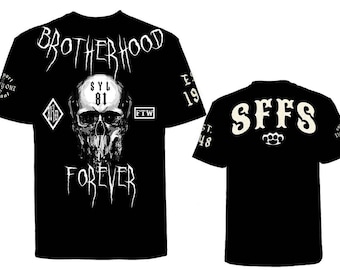 Hells Angels Support 81 T-shirt Brotherhood Scull