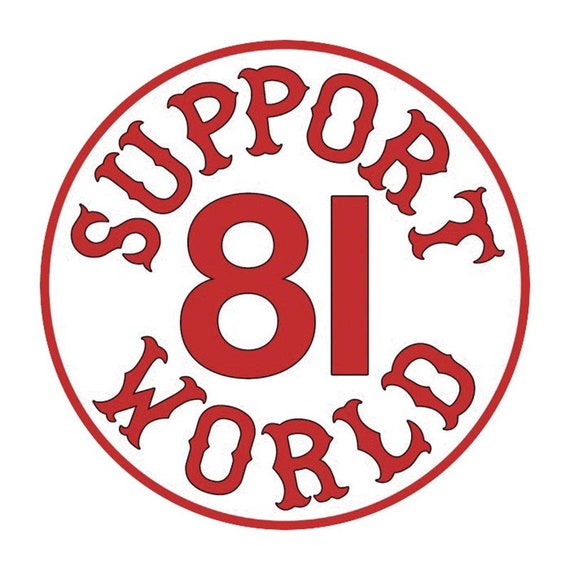 Hells Angels 5 Stickers Support 81 World 10cm Round 