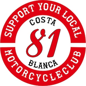 Hells Angels sticker Support 81 MC SYL Round
