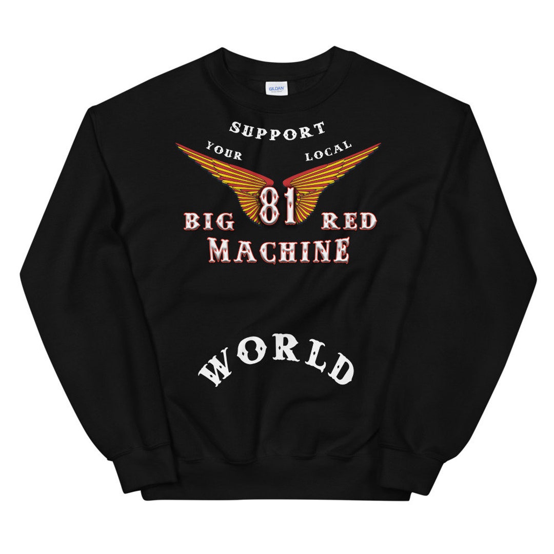 Buy 01 Hells Angels Anniversary Support81 Sweater Big Red Machine Black  Online in India 