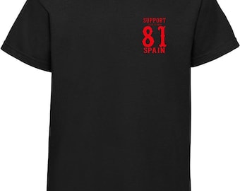 01 Hells Angels Black T-Shirt Support81 Spain Logo
