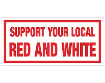 Hells Angels  sticker Support RED AND WHITE    7cm x 3cm