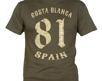 Hells Angels 81 Vintage Support Olive T-Shirt