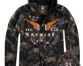 Hells Angels Support81 Anniversary Hoodie  Brandit Windbreaker Big Red Machine