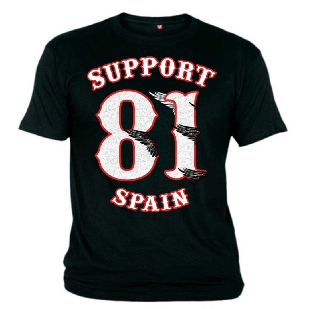Hells Angels Winged Big Red Machine Support81 T-shirt - Etsy