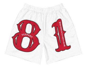 01 Hells Angels apoyan a 81 shorts largos atléticos masculinos