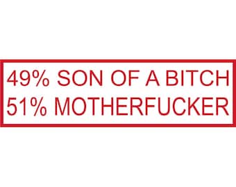 Hells Angels Support 81 aufkleber  49% Son Of A....