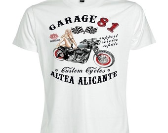 Hells Angels Garage81 Altea Alicante White T-Shirt