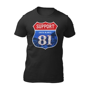 Hells Angels T-Shirt Support81 Route 81