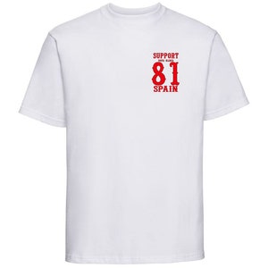 Hells Angels White T-Shirt Support81 Spain Logo