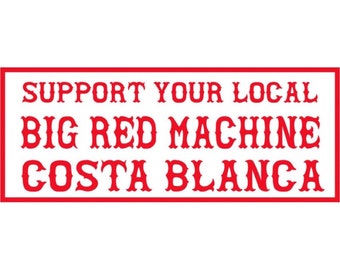Hells Angels sticker Support BRM Costa Blanca