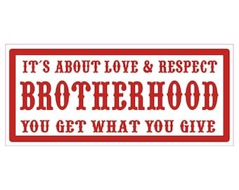 Hells Angels Support 81 sticker BROTHERHOOD 10x4cm