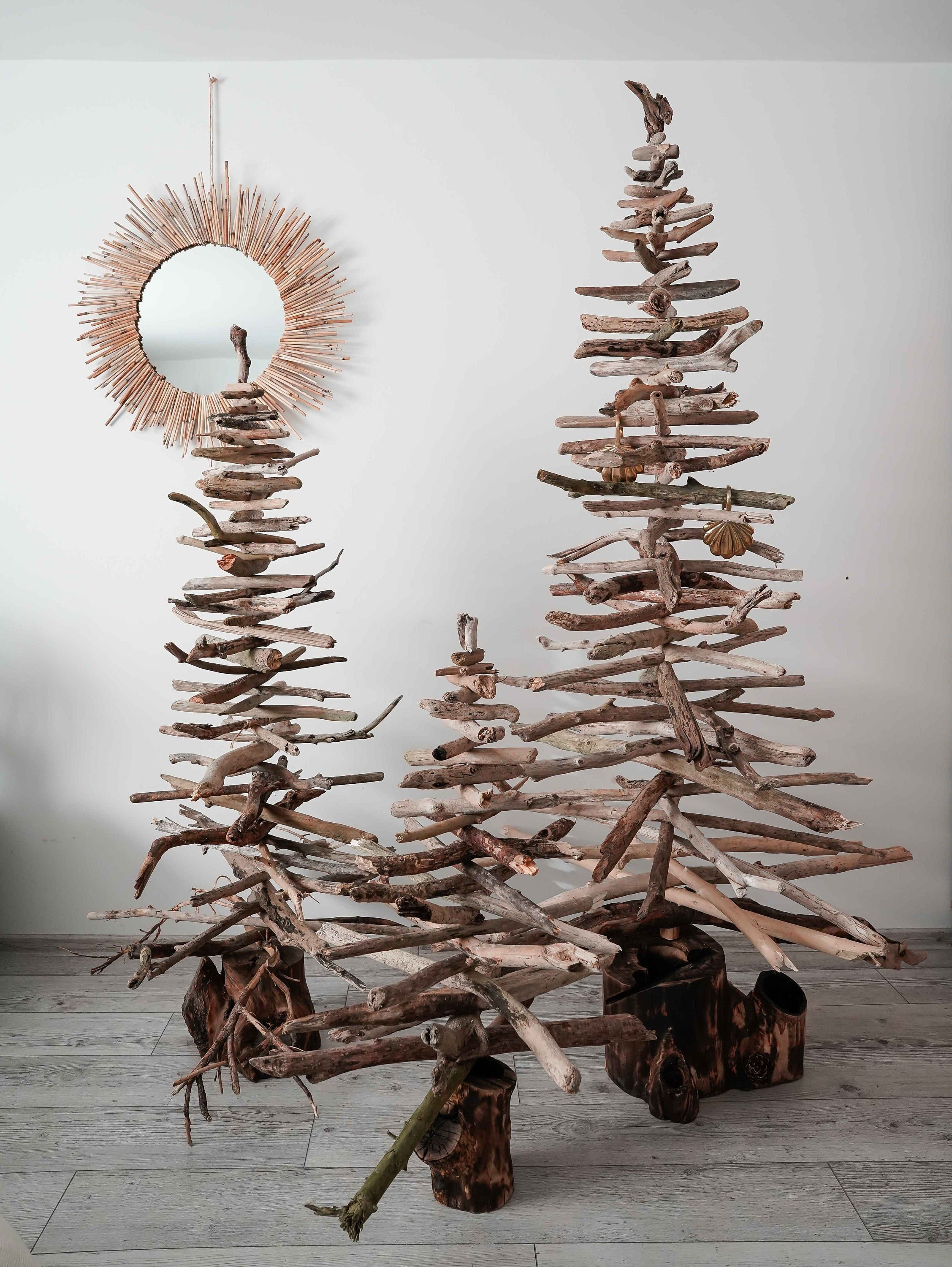 Driftwood Christmas Tree Branches,natural Crafting Driftwood Sticks to  Create a Minimalist Christmas Tree for Home Decor,driftwood Dowels 