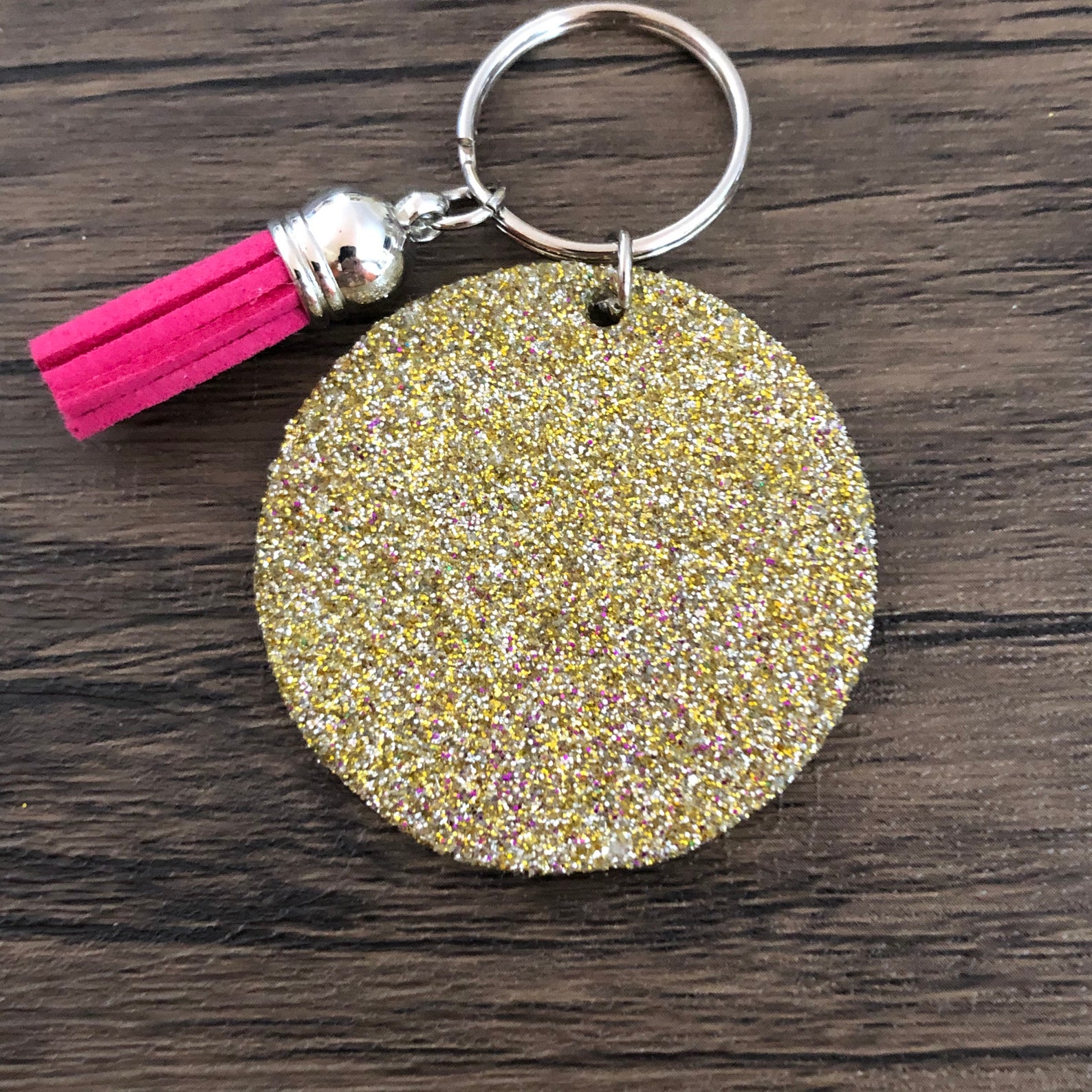 Acrylic keychains glitter and clear bee kind actually I Etsy
