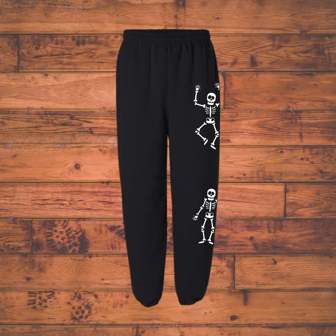 Adult Sweatpants Skeleton Sweatpants Halloween Sweatpants Dancing