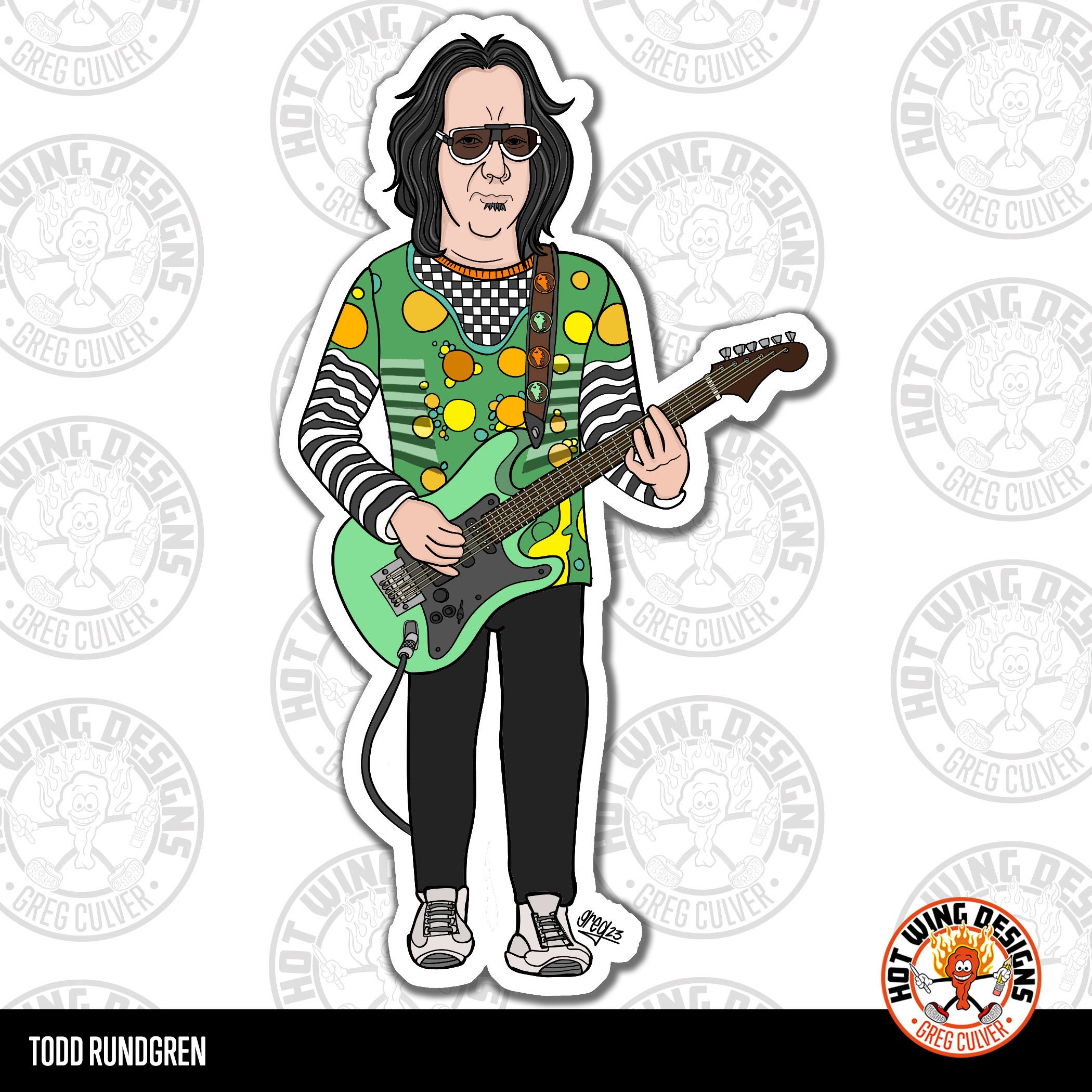 Todd Rundgren Cartoon Sticker - Etsy